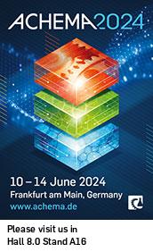 Achema 2024 – 10.–14. June 2024 – Frankfurt am Main, Germany – Please visit us in Hall 8.0 Stand A16